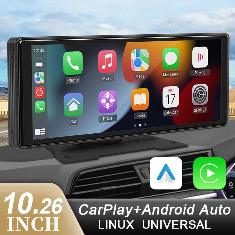Tazzi SmartDrive 10.2” | Full Multimedia + Wireless CarPlay & Android Auto + Gift