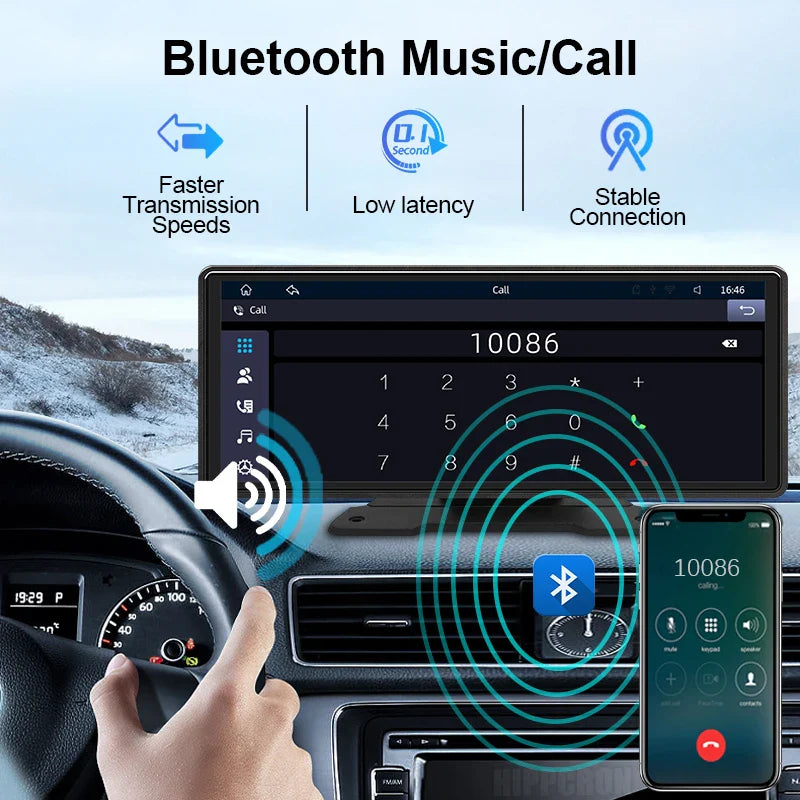 Tazzi SmartDrive 10.2” | Full Multimedia + Wireless CarPlay & Android Auto + Gift