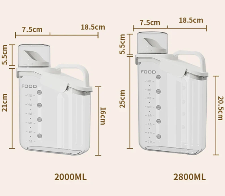 Kit Pote Hermético Premium Copo Medidor - Tazzi