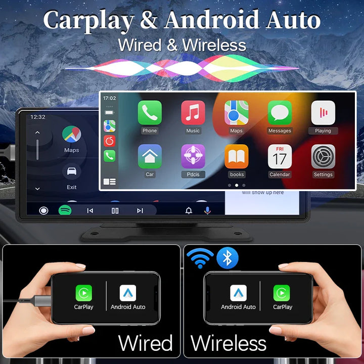 Tazzi SmartDrive 10.2” | Full Multimedia + Wireless CarPlay & Android Auto + Gift