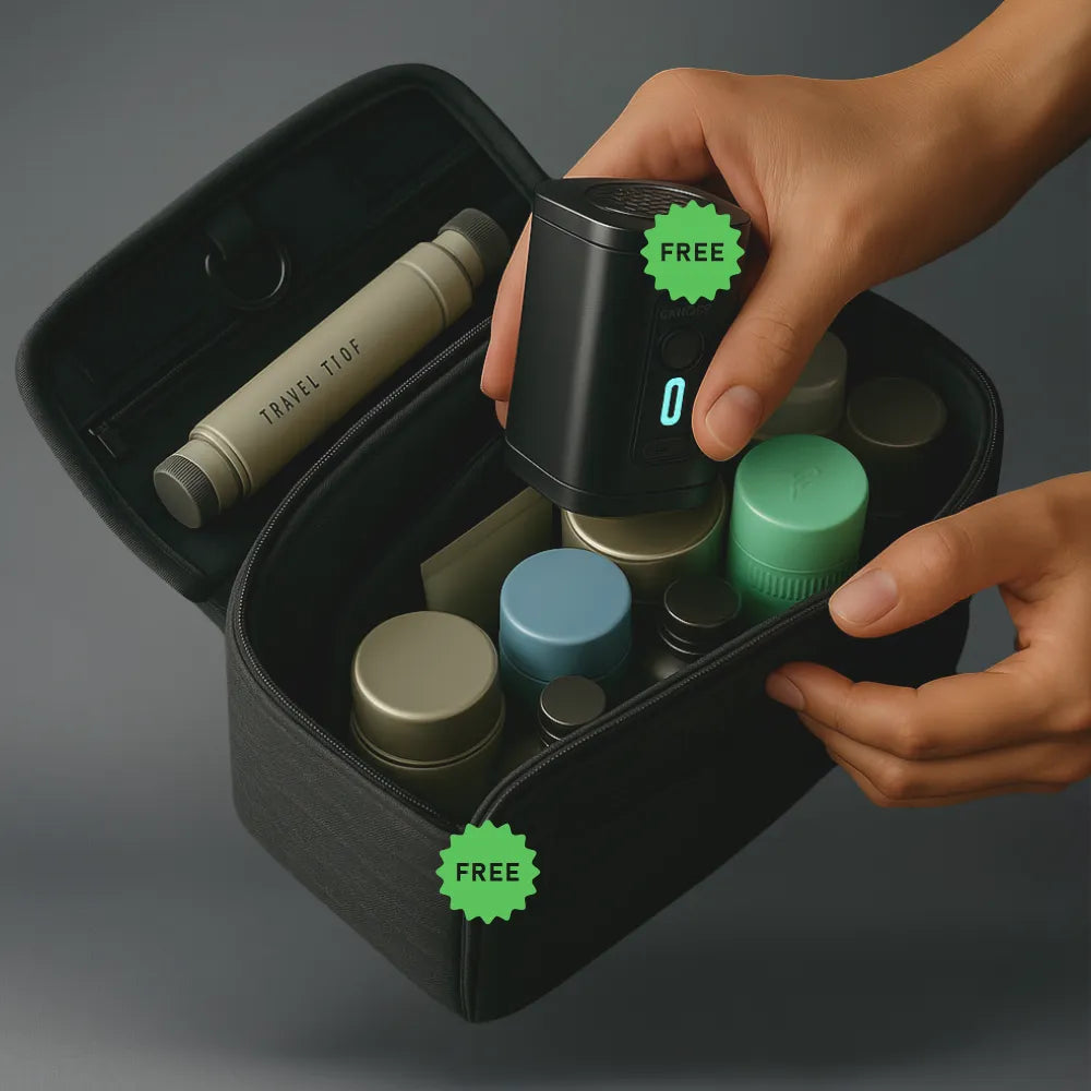 Vacuum Compression Backpack Tazzi® Original + Gifts Travel Essentials