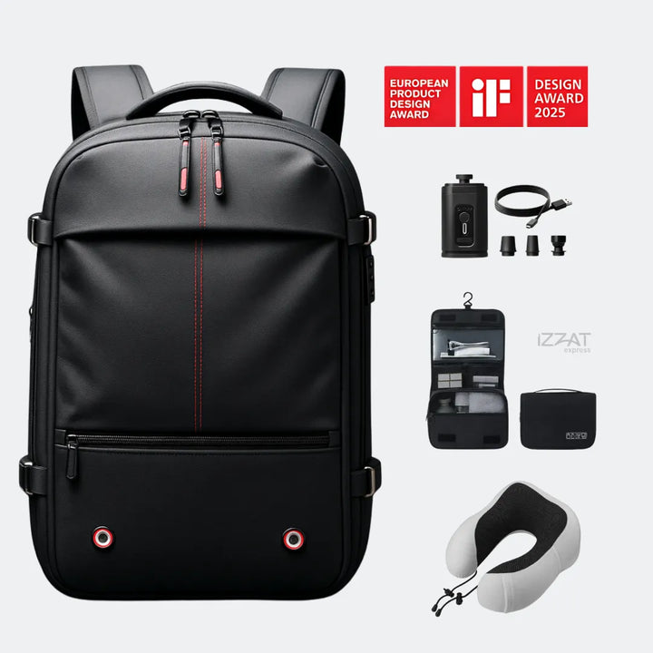Vacuum Compression Backpack Tazzi® Original + Gifts Travel Essentials