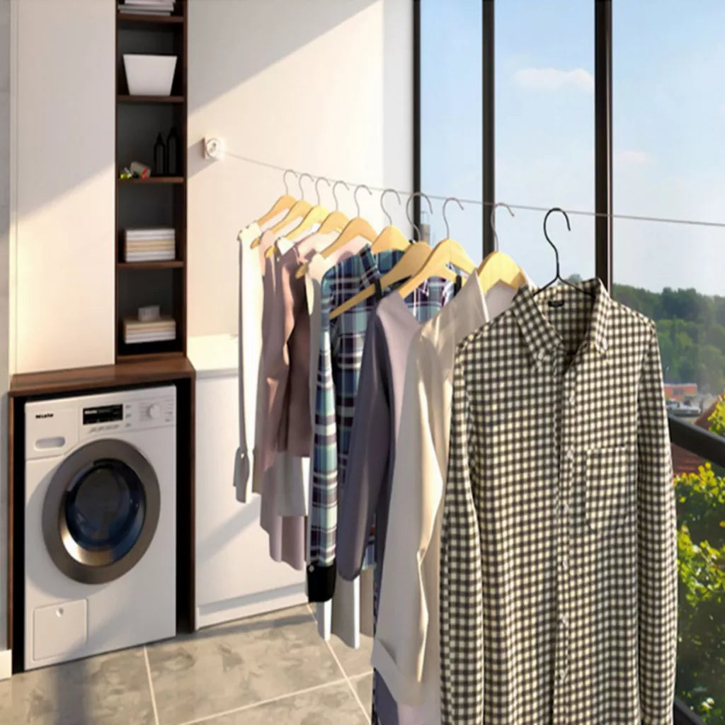 Varal Premium Invisível Retrátil de Aço inox - Tazzi