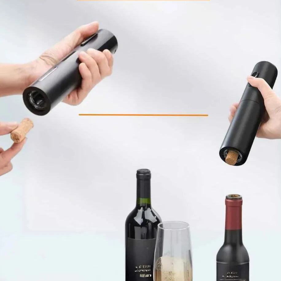 Abridor de Vinho Elétrico Razu™ ORIGINAL + 3 Brindes Grátis