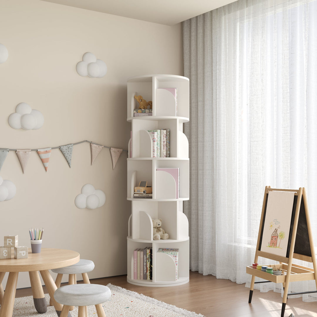 Estante Giratória Razu com Armazenamento Rotativo a 360 Graus