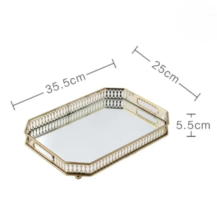 Bandeja Decorativa Espelhada - Razu