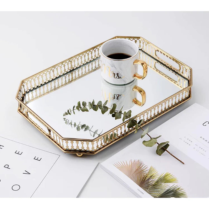 Bandeja Decorativa Espelhada - Razu