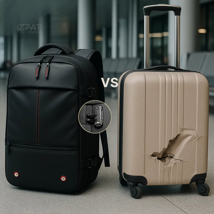 Vacuum Compression Backpack Tazzi® Original + Gifts Travel Essentials