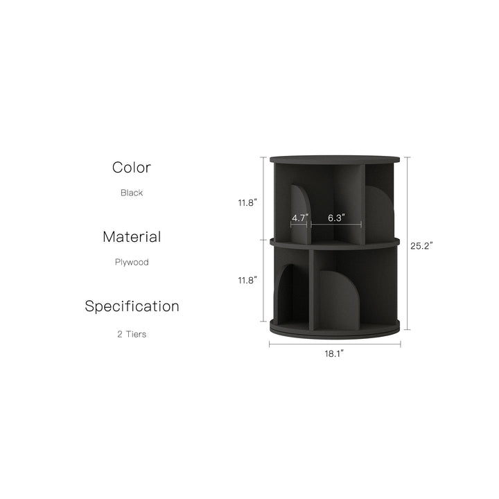 Estante Giratória Razu com Armazenamento Rotativo a 360 Graus