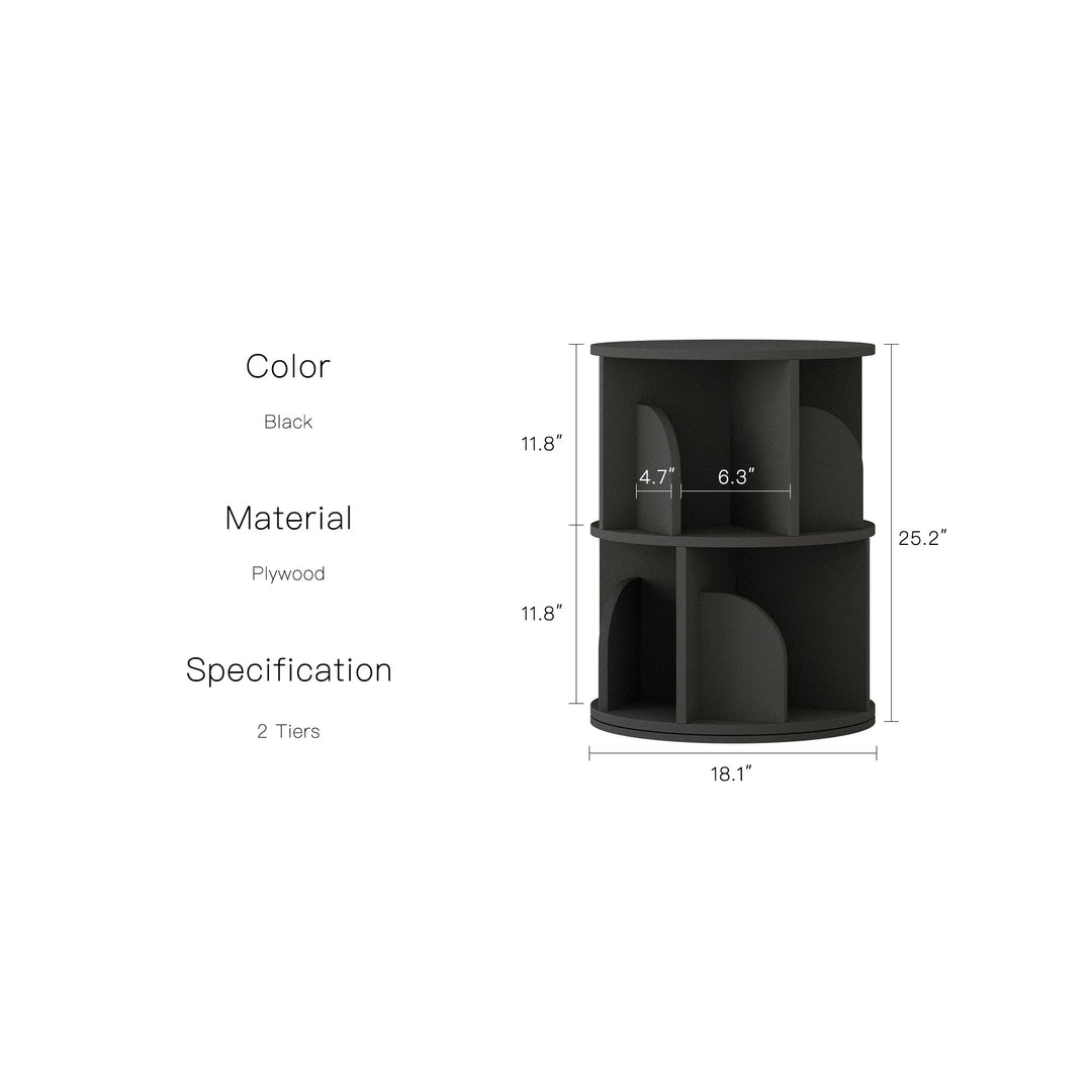 Estante Giratória 360° RAZU Circinus Core – 2 Prateleiras