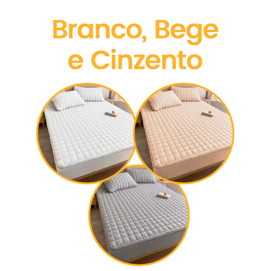 Conjunto de Lençóis Impermeável Premium (Capa + 2 Fronhas)