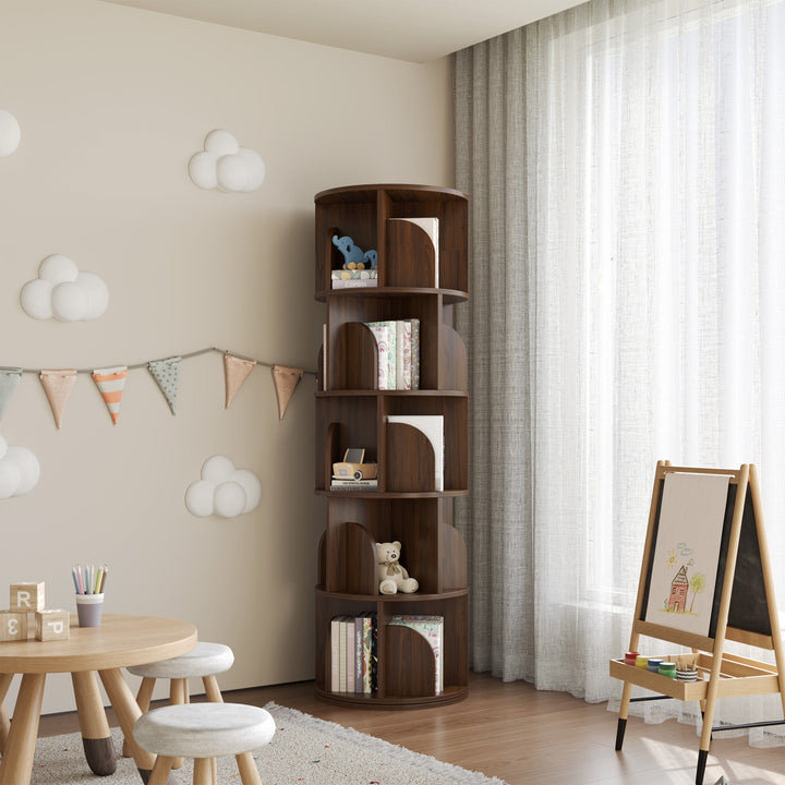 Estante Giratória Razu com Armazenamento Rotativo a 360 Graus