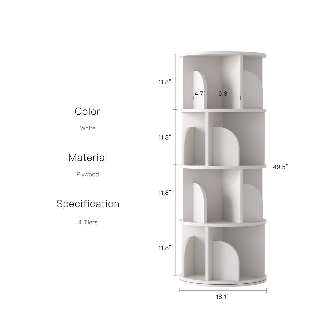 Estante Giratória 360° RAZU Circinus Core – 4 Prateleiras
