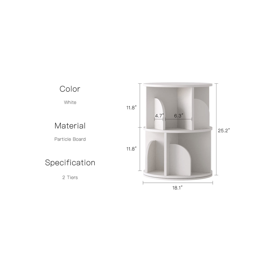 Estante Giratória Razu com Armazenamento Rotativo a 360 Graus