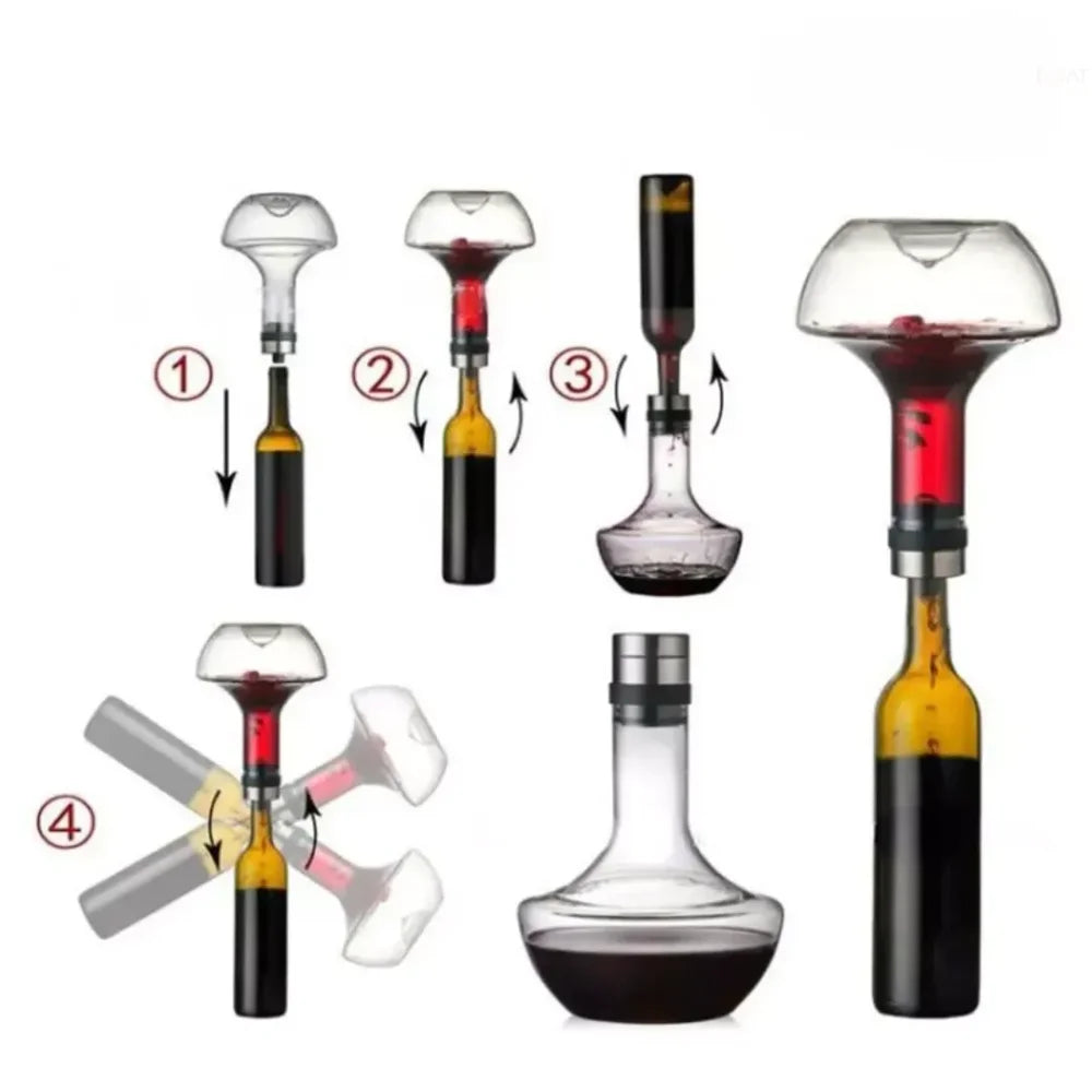 Decantador De Vinho Sofisticado 3 em 1 - Razu