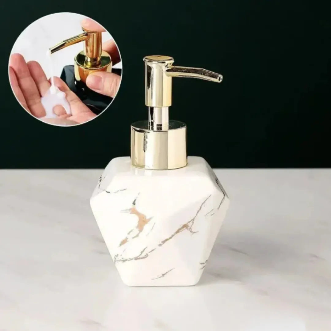 Dispenser Sabão Liquido Para Banheiro Marmorizado - Razu