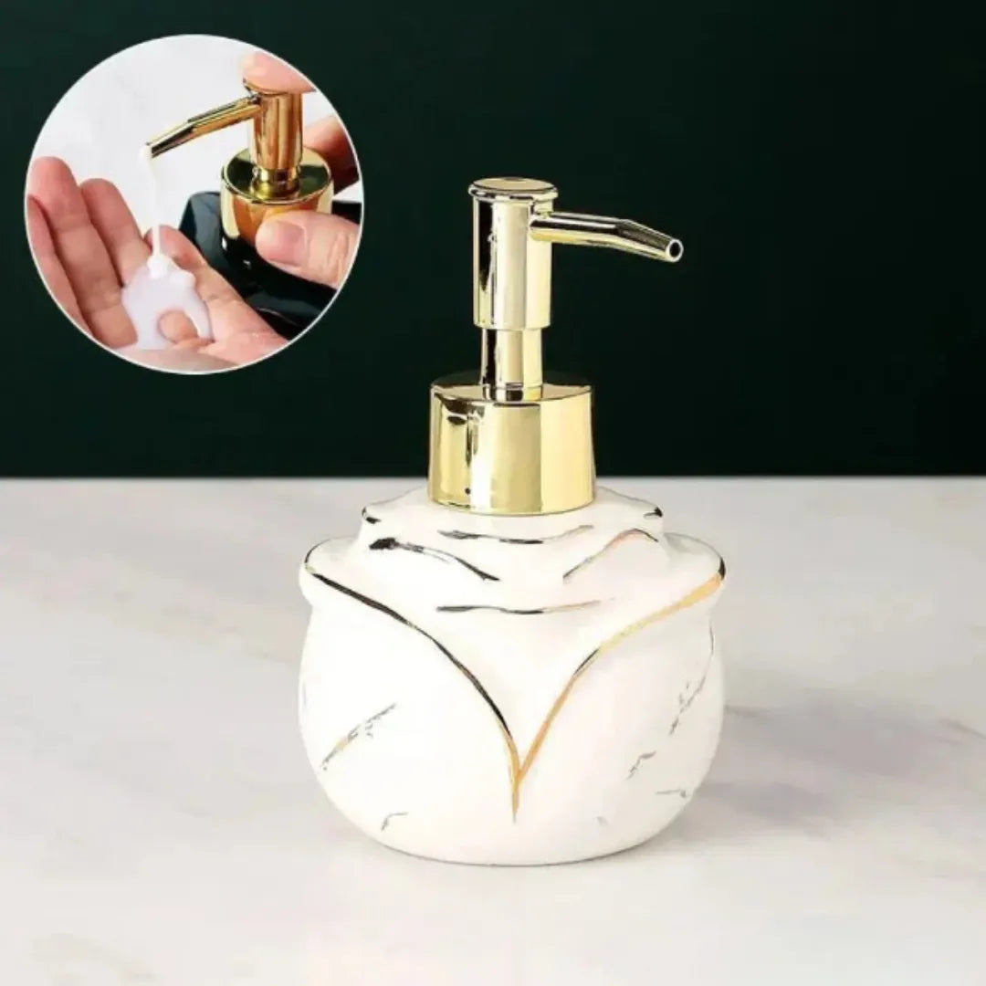 Dispenser Sabão Liquido Para Banheiro Marmorizado - Razu