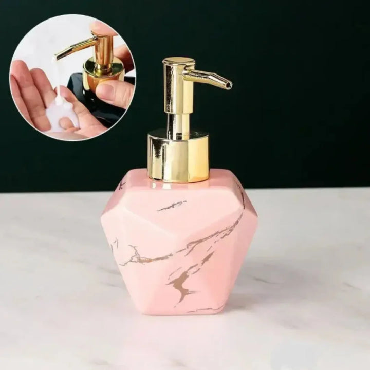 Dispenser Sabão Liquido Para Banheiro Marmorizado - Razu