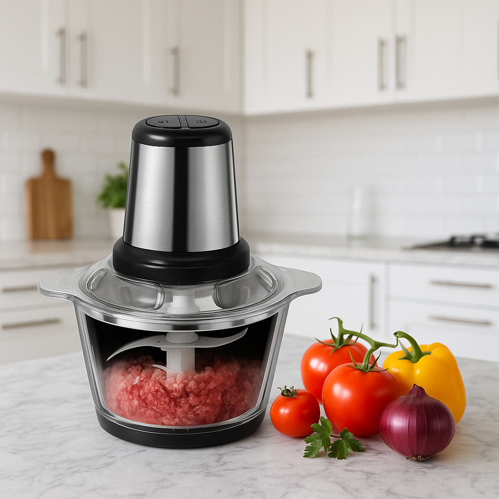 Picadora Elétrica Inox 2L/3L | Potente e Compacta