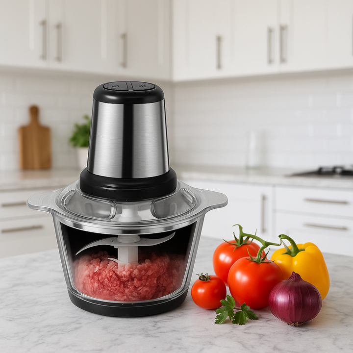 Picadora Elétrica Inox 2L/3L | Potente e Compacta