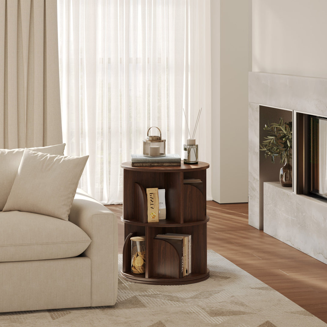 Estante Giratória Razu com Armazenamento Rotativo a 360 Graus