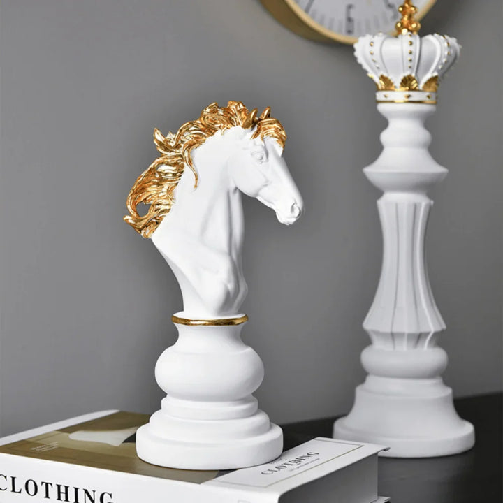 Escultura Peças de Xadrez 3 Peças - Razu