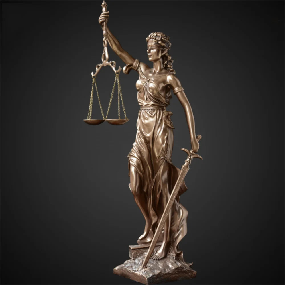 Escultura Themis Deusa da Justiça - Razu