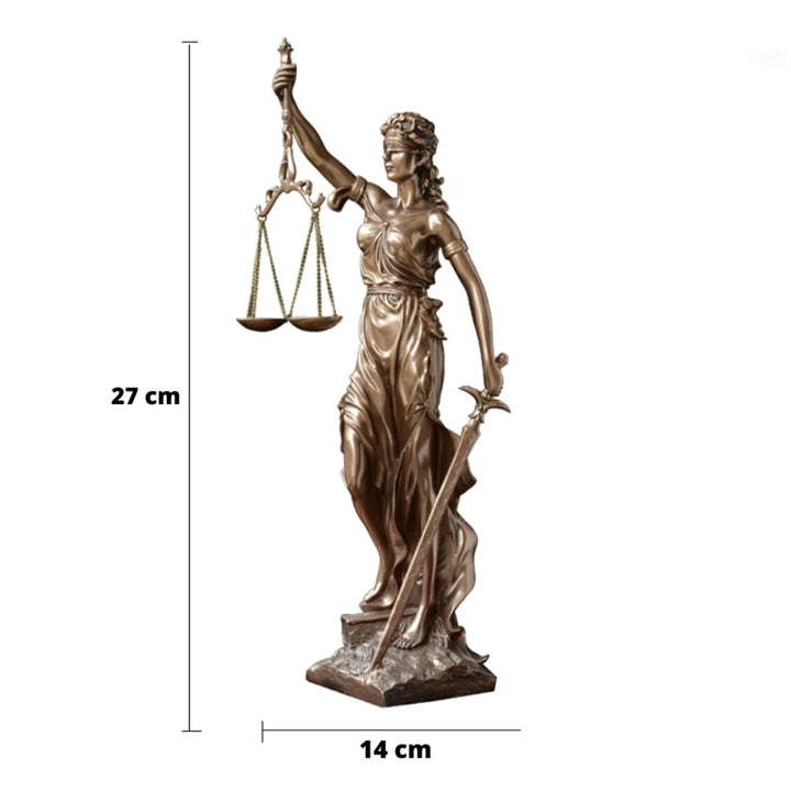 Escultura Themis Deusa da Justiça - Razu