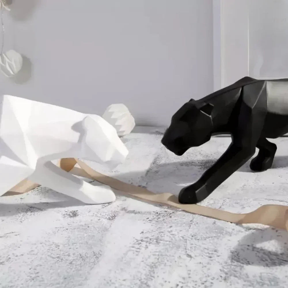 Estátua de Leopardo em Resina - Razu