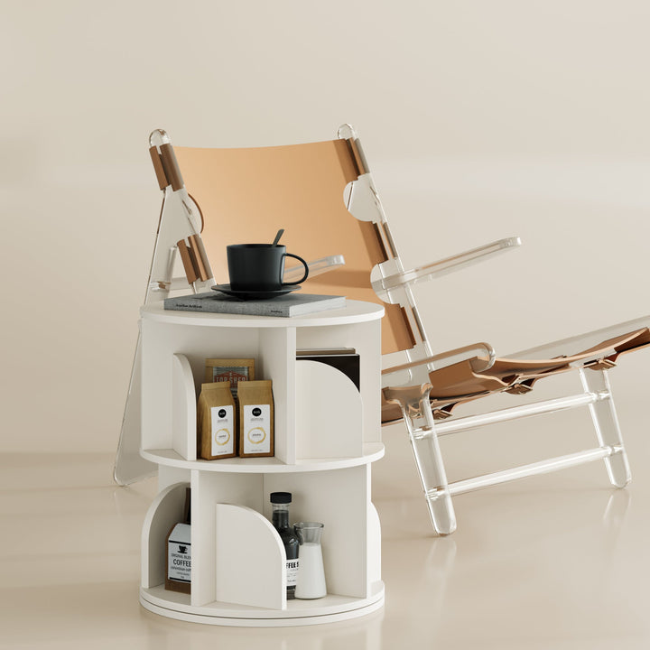 Estante Giratória Razu com Armazenamento Rotativo a 360 Graus