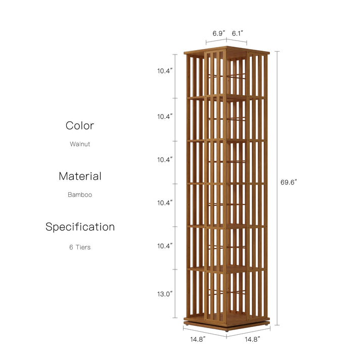 Estante Giratória 360° RAZU Meridian – 6 Prateleiras