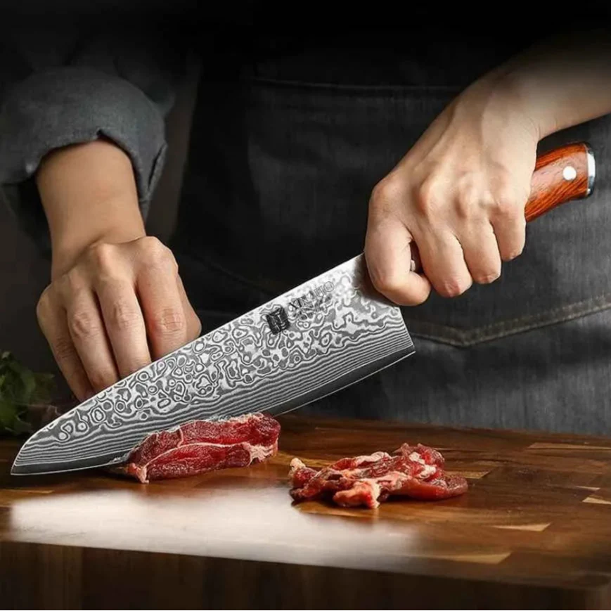 Faca de Churrasco Aço Damasco Razu™