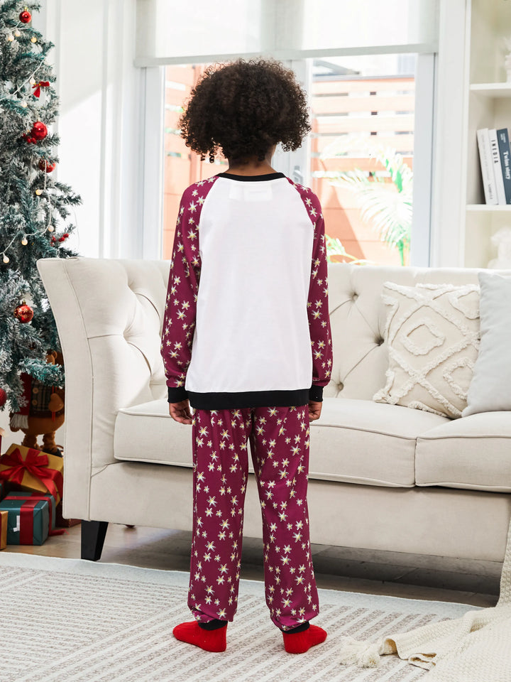 Conjuntos de Pijamas de Natal Matching da Família Harry Potter com Estampa da Hedwig e Meias de Natal