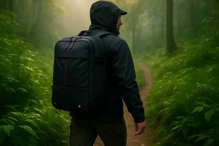 Vacuum Compression Backpack Tazzi® Original + Gifts Travel Essentials