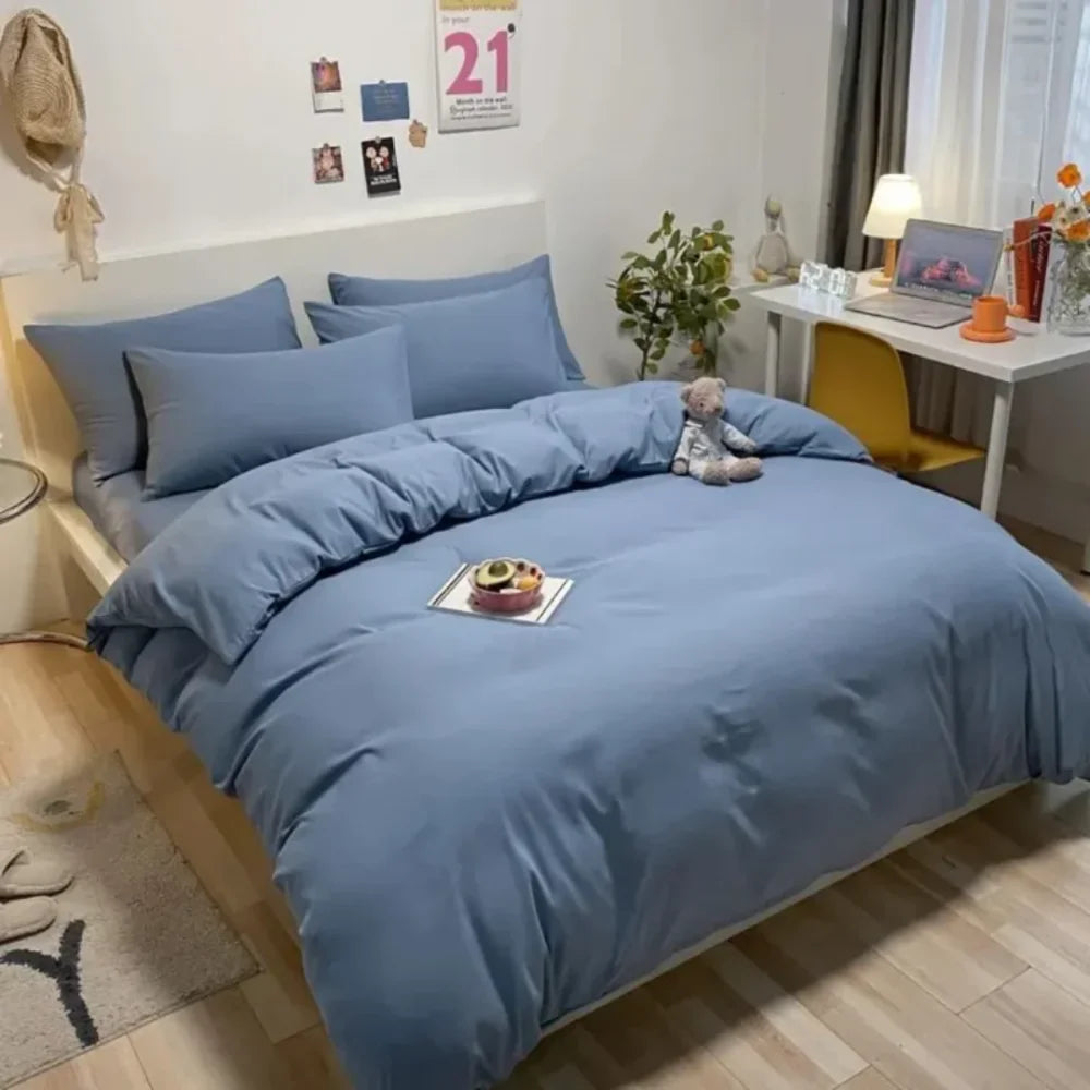 Jogo de Cama em Algodão Puro 4 Peças - Razu