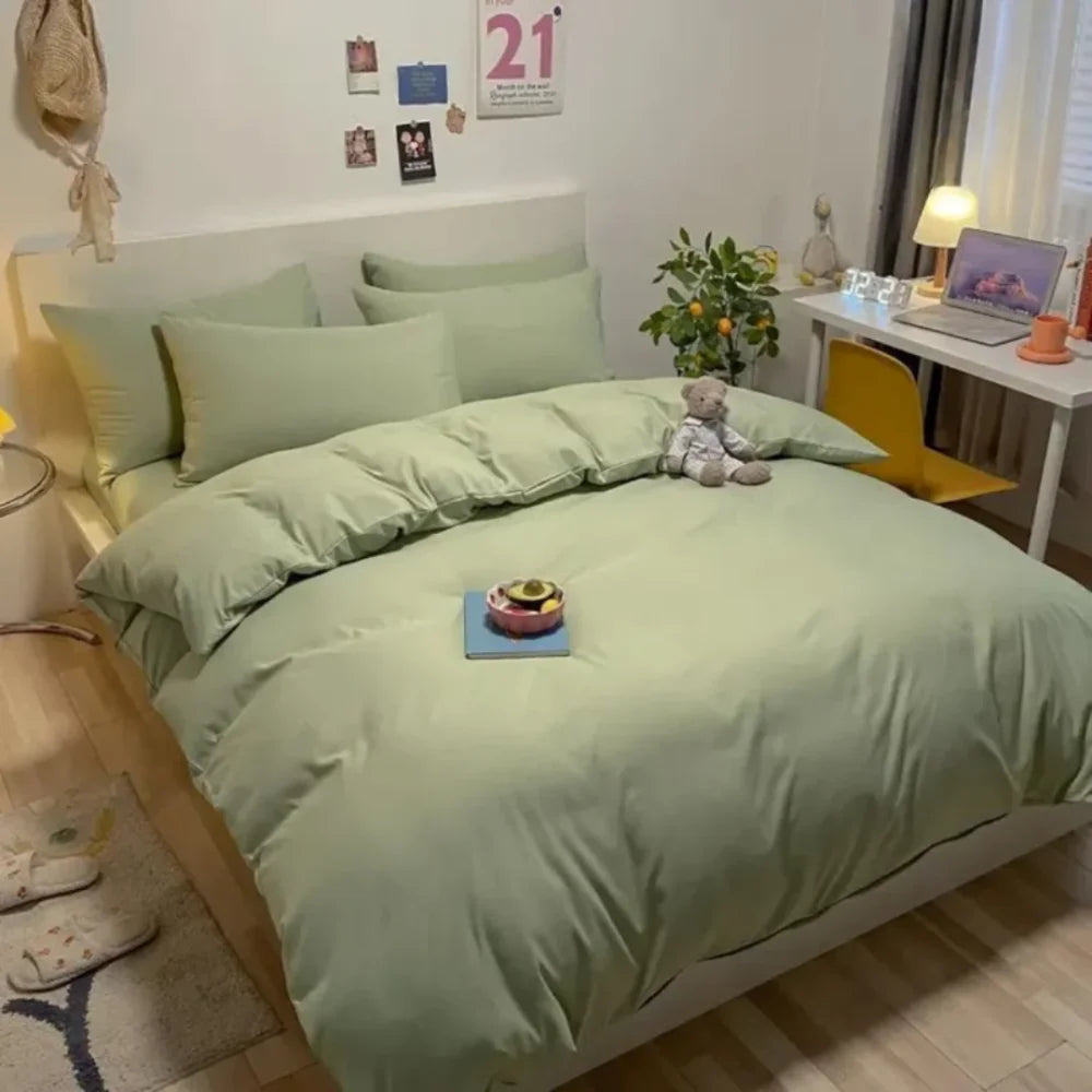 Jogo de Cama em Algodão Puro 4 Peças - Razu