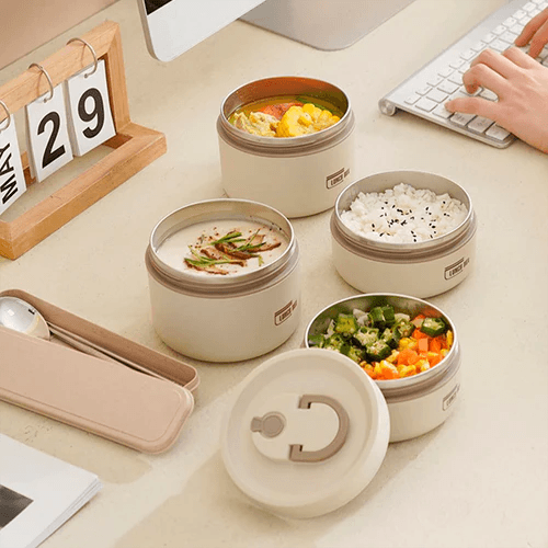 Kit de Potes Térmicos Lunch Box + BRINDES - Tazzi