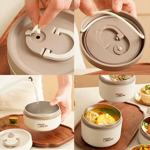 Kit de Potes Térmicos Lunch Box + BRINDES - Tazzi