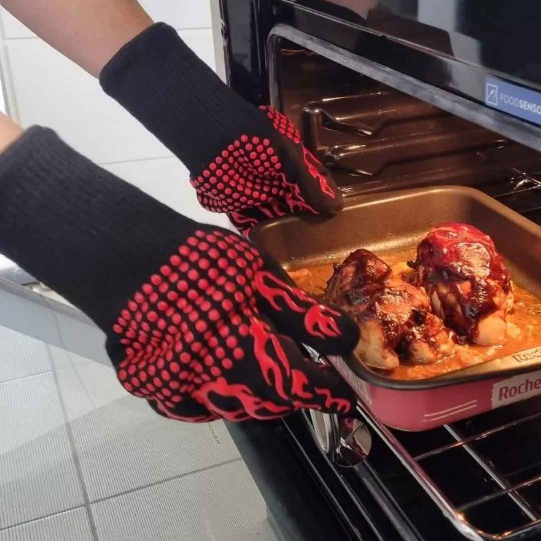 Luva Térmica Tazzi™ - Suporta até 800°C!