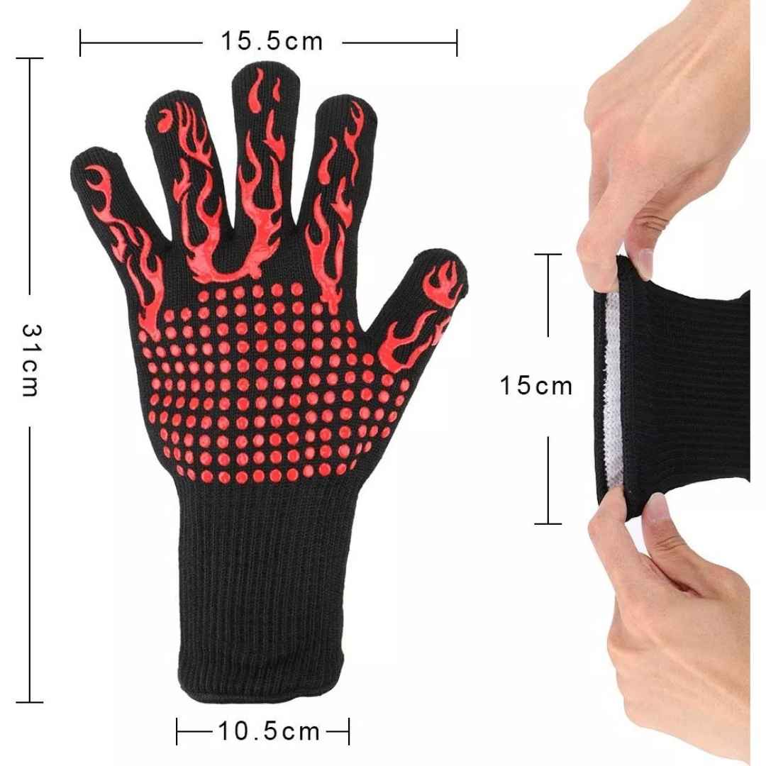 Luva Térmica Tazzi™ - Suporta até 800°C!