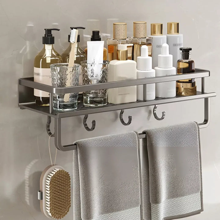 Prateleira Fixa Para Banheiro em Alumínio - Tazzi