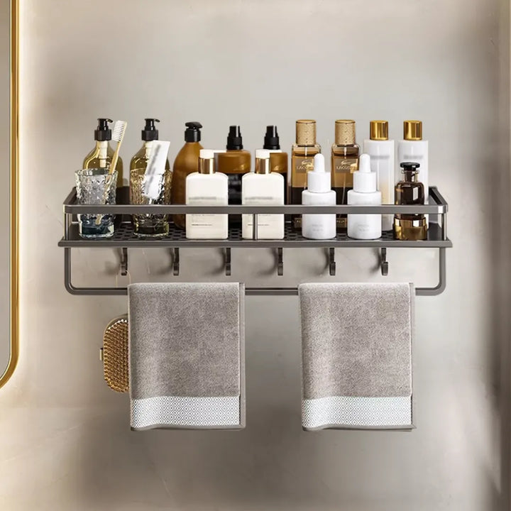 Prateleira Fixa Para Banheiro em Alumínio - Tazzi