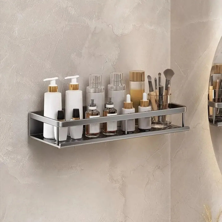 Prateleira Fixa Para Banheiro em Alumínio - Tazzi