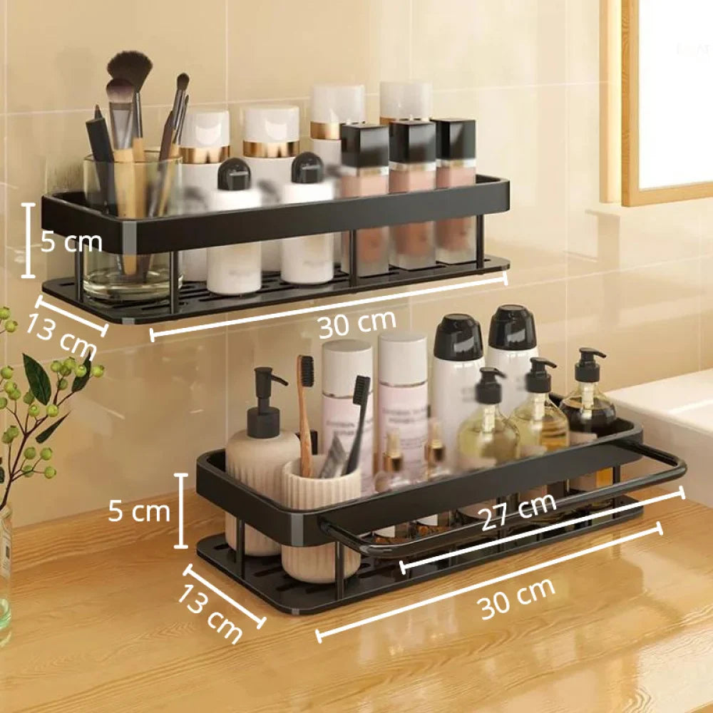 Conjunto de Prateleiras para Banheiro Sem Furos - Razu