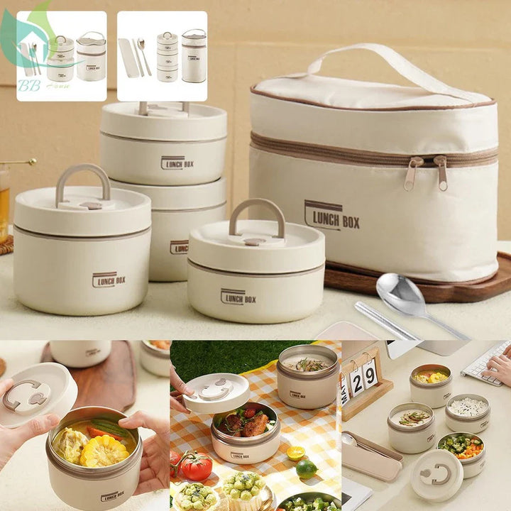 Kit de Potes Térmicos Lunch Box + BRINDES - Tazzi