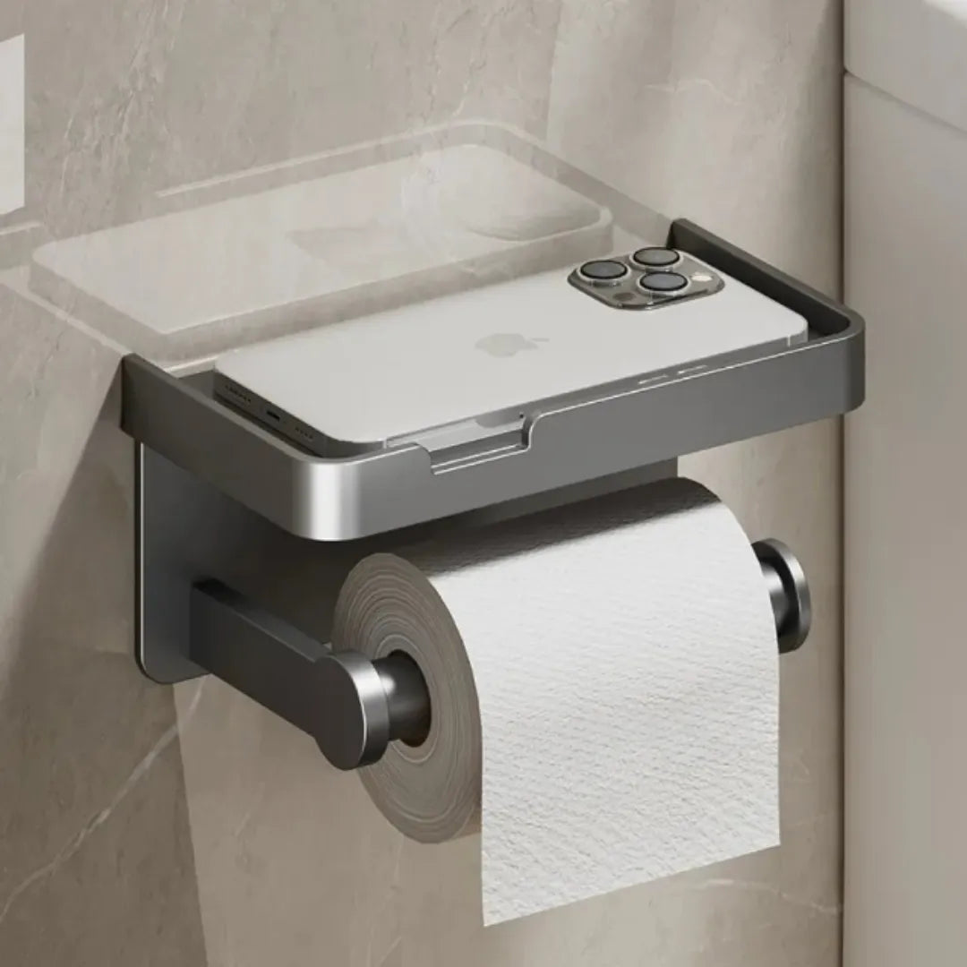 Suporte de Papel Higiênico com Apoio de Celular - Tazzi