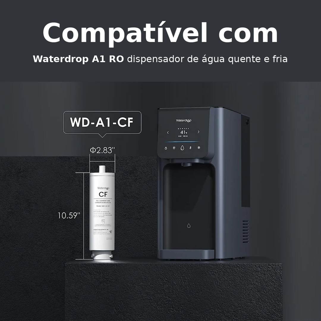 Filtro WD-A1-CF (Substituição 6 meses para dispensador de água CF de bancada)